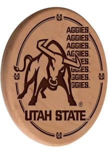 Utah State Aggies Laser Engraved Sign - Brown
