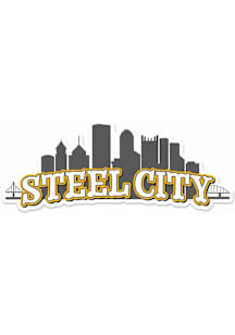 Pittsburgh Steel City Skyline Stickers - Anthracite