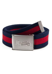 Atlanta Braves Fabric Stripe Mens Belt