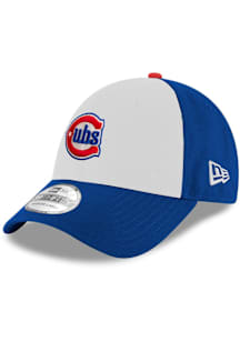 New Era Chicago Cubs Mens Blue Team Classic Alternate Logo 39THIRTY Flex Hat