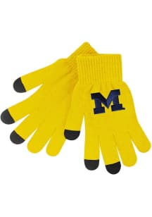 Michigan Wolverines LogoFit iText Mens Gloves - Yellow