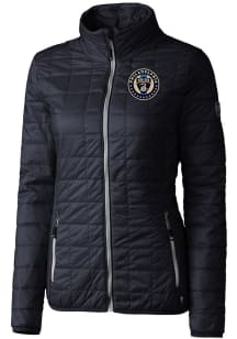 Cutter and Buck Philadelphia Union Womens Navy Blue Rainier PrimaLoft Heavy Weight Jacket