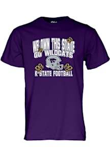 K-State Wildcats Sunflower Showdown Champs Short Sleeve T Shirt - Purple