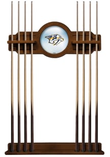 Nashville Predators Solid Wood Cue Rack Pool Table