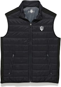 Indiana Hoosiers Mens Black Worthington Performance Sleeveless Jacket