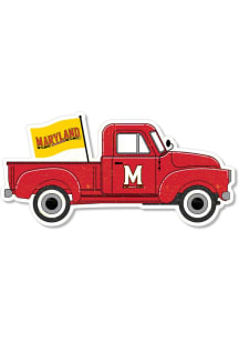 Red Maryland Terrapins 2&quot; Truck Dizzler Stickers
