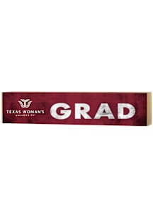KH Sports Fan Texas Womans University Grad graduation graphic Sign - Maroon