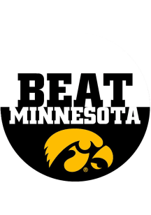 Yellow Iowa Hawkeyes 3&quot; Beat Minnesota Button