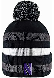 LogoFit Northwestern Wildcats Black Primetime Mens Knit Hat