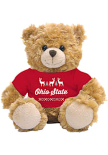 Ohio State Buckeyes Jardine  Holiday 10" Holiday Plush - White