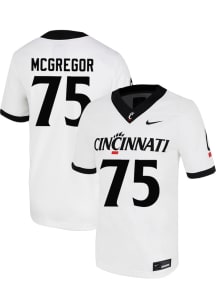 Marcus McGregor Nike Mens White Cincinnati Bearcats NIL Game Football Jersey