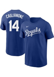 Jac Caglianone Kansas City Royals Blue Home Short Sleeve Player T Shirt