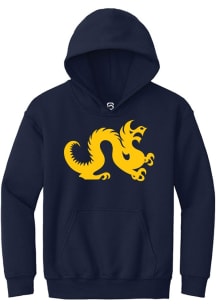 Youth Drexel Dragons Navy Blue Summit Sportswear Primary Logo Long Sleeve Hooded Sweatshirt
