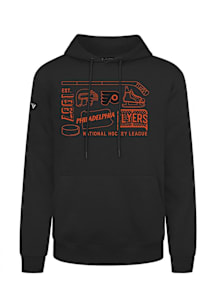 Levelwear Philadelphia Flyers Mens Black Podium Campaign Long Sleeve Hoodie