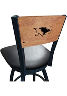 North Dakota Fighting Hawks Vinyl Seat Maple Back Swivel Pub Stool - Black