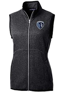 Cutter and Buck Sporting Kansas City Womens Charcoal Mainsail Vest