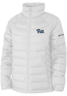 Womens Pitt Panthers White Columbia Powder Lite Heavy Weight Jacket