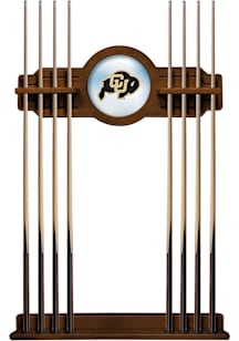 Colorado Buffaloes Solid Wood Cue Rack Pool Table