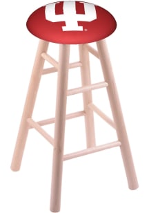 Brown Indiana Hoosiers Round Cushion Maple Pub Stool