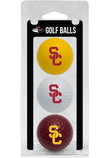 White USC Trojans 3 Pack Golf Balls