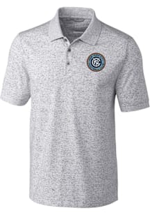 Cutter and Buck New York City FC Mens Graphite Advantage Space Dye Short Sleeve Polo