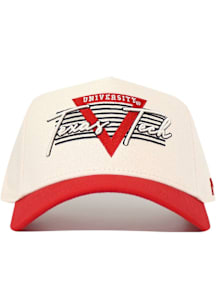 No Rivals Texas Tech Red Raiders Triangle Adjustable Hat - Ivory