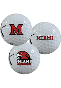 Miami RedHawks Funny team logo Golf Balls