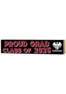 KH Sports Fan University of Chicago Maroons 3x13 Block Sign Class of 2025 Sign - Black