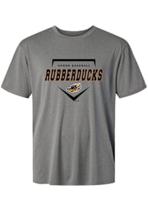 Summit Sportswear Akron RubberDucks Youth Graphite Homeplate Short Sleeve T-Shirt