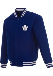 Toronto Maple Leafs Mens Blue Reversible Wool Heavyweight Jacket