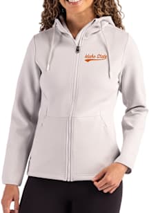 Cutter and Buck Idaho State Bengals Womens Grey Vault Epic Comfort Full Zip Light Weight Jacket