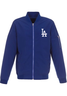 Los Angeles Dodgers Mens Blue Nylon Bomber Light Weight Jacket