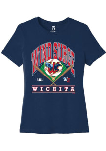 Summit Sportswear Wichita Wind Surge Womens Navy Blue Homefield Short Sleeve T-Shirt