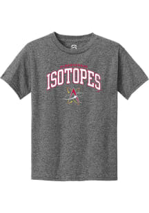Summit Sportswear Albuquerque Isotopes Youth Graphite Arch Mascot Short Sleeve T-Shirt