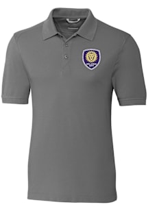 Cutter and Buck Orlando City SC Mens Graphite Advantage Short Sleeve Polo
