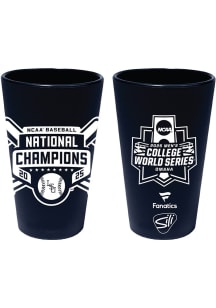 LSU Tigers 2025 NCAA Mens College World Series Champions Silicone Pint Glass - Black