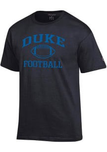 Champion Duke Blue Devils Black Football Jersey Short Sleeve T Shirt
