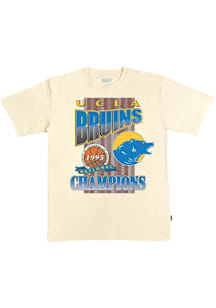 UCLA Bruins Oatmeal Basketball Deep Cuts Heavyweight Short Sleeve Fashion T Shirt