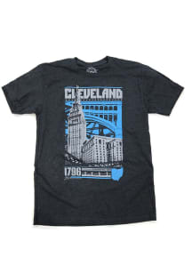 GV Art + Design Cleveland Grey Bold Graphic Short Sleeve T Shirt