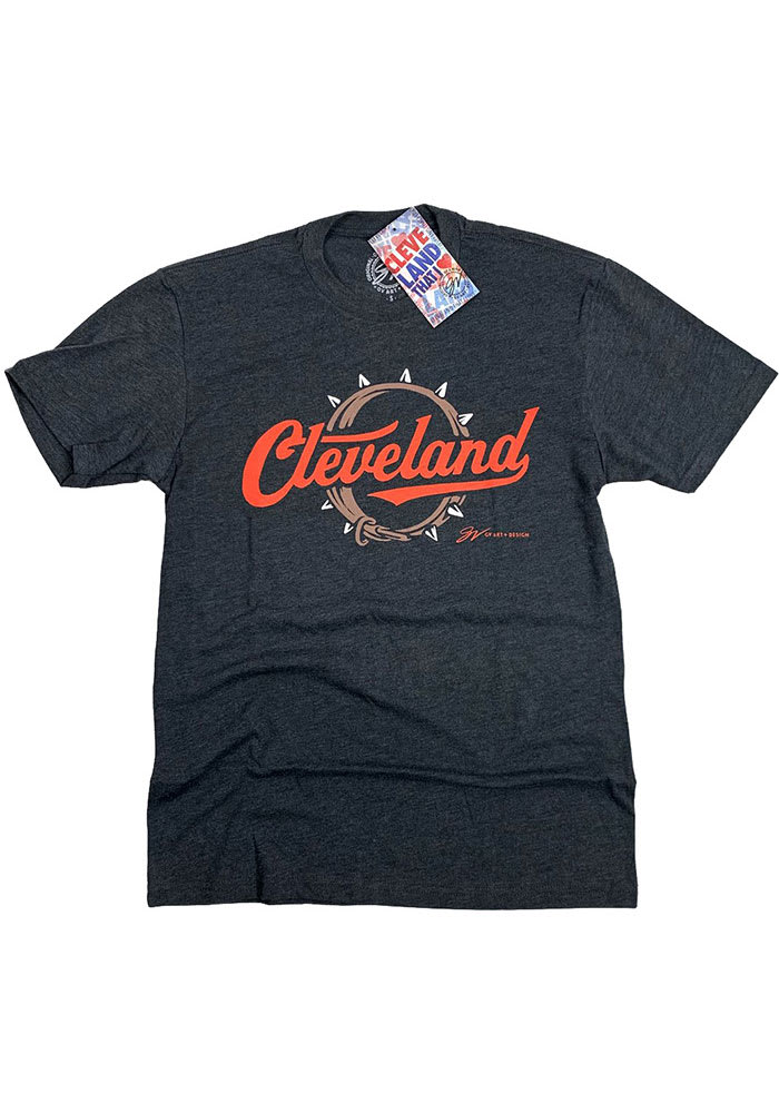 GV Art + Design Cleveland Grey Dawg Collar Short Sleeve Fashion T Shirt