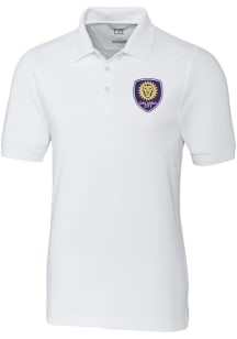 Cutter and Buck Orlando City SC White Advantage Pique Big and Tall Polo