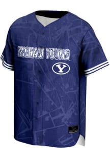 ProSphere BYU Cougars Mens Blue Vigor Baseball Jersey