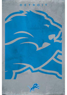 Detroit Lions Logo 25 Unframed Poster