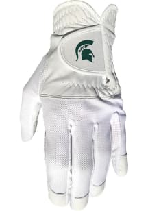 White Michigan State Spartans Cool Mesh Gloves