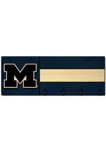 Yellow Michigan Wolverines Key Rack Sign