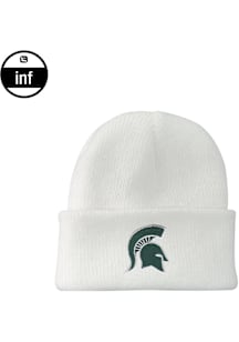 LogoFit Michigan State Spartans INF Northpole Cuffed Baby Knit Hat - White