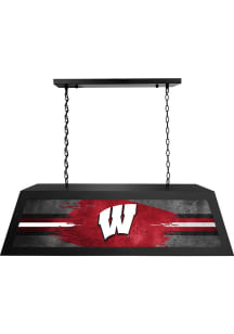 Black Wisconsin Badgers Long Billiard Lamp