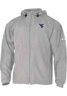 Columbia West Virginia Mountaineers Mens Grey Prodigy Light Weight Jacket