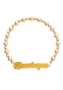 Iowa Hawkeyes Autograph Stretch Womens Bracelet