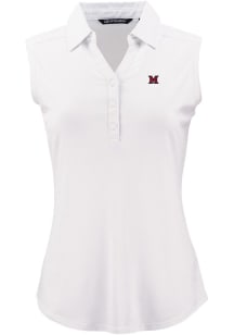 Cutter and Buck Miami RedHawks Womens White Forge Eco Polo Shirt